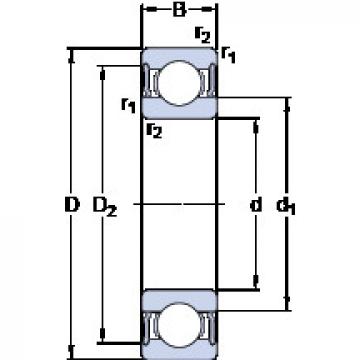 ตลับลูกปืน 6010-2RS1 SKF