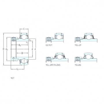 ตลับลูกปืน YEL208-2F SKF