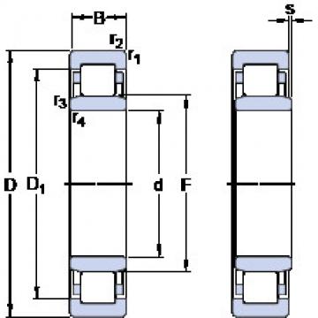 ตลับลูกปืน NU 1014 ML SKF