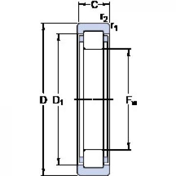 ตลับลูกปืน RNU 308 ECP SKF