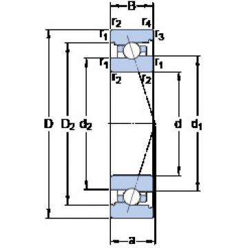 ตลับลูกปืน 7020 ACB/HCP4A SKF