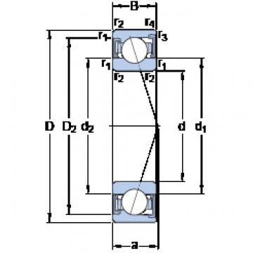 ตลับลูกปืน S7028 ACD/HCP4A SKF