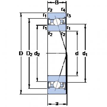 ตลับลูกปืน S71912 ACB/P4A SKF