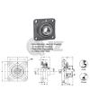 25 mm Square Flange Units Cast Iron UCF205 Mounted Bearing UC205+F205 New QTY:1 #2 small image