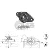 55 mm 2-Bolts Flange Units Cast Iron HCFL211-34 Mounted Bearing HC211-34+FL211 #2 small image