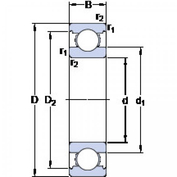 ตลับลูกปืน 6219/HC5C3 SKF #1 image