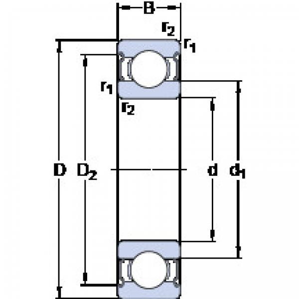 ตลับลูกปืน W 6010-2Z SKF #1 image