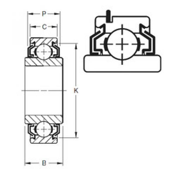 ตลับลูกปืน 205KLLG2 Timken #1 image