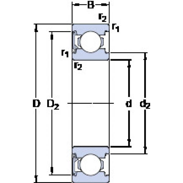 ตลับลูกปืน 6203-RSL SKF #1 image