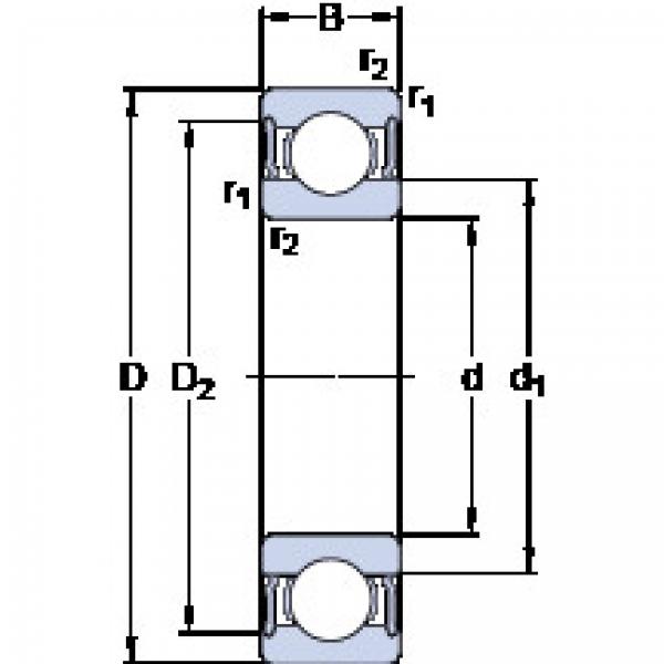 ตลับลูกปืน 61810-2RS1 SKF #1 image