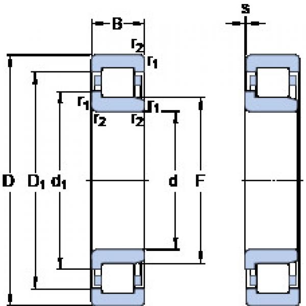 ตลับลูกปืน NJ 348 MA SKF #1 image