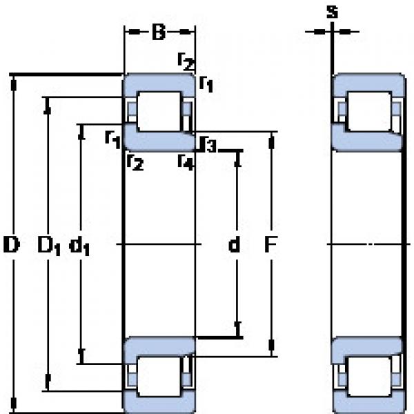 ตลับลูกปืน NJ 204 ECML SKF #1 image