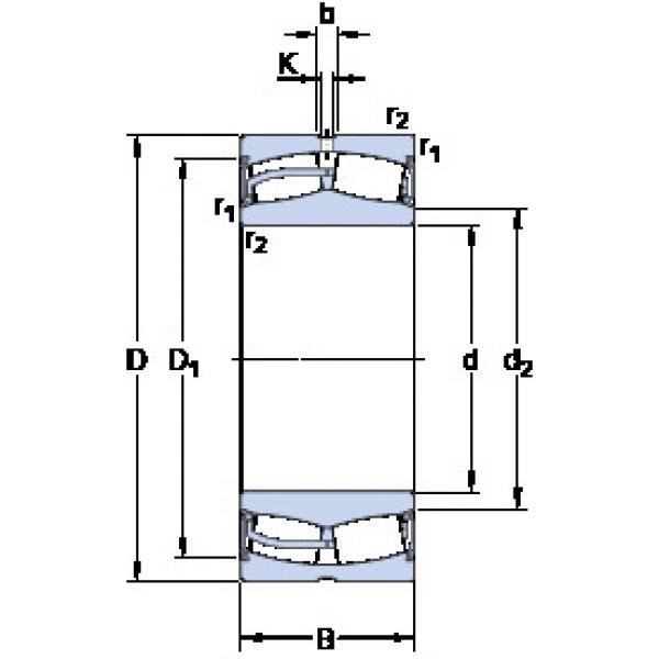 ตลับลูกปืน 23048-2CS5/VT143 SKF #1 image