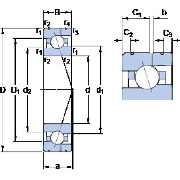 ตลับลูกปืน 7008 ACE/HCP4AL SKF #1 image