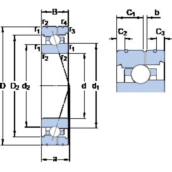 ตลับลูกปืน 71917 CB/HCP4AL SKF #1 image