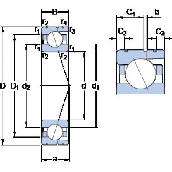 ตลับลูกปืน 71932 ACD/HCP4AL SKF #1 image