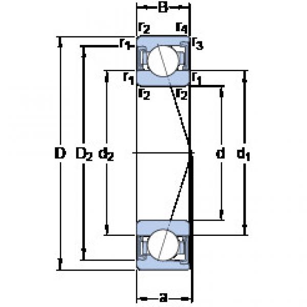 ตลับลูกปืน S7028 ACD/HCP4A SKF #1 image