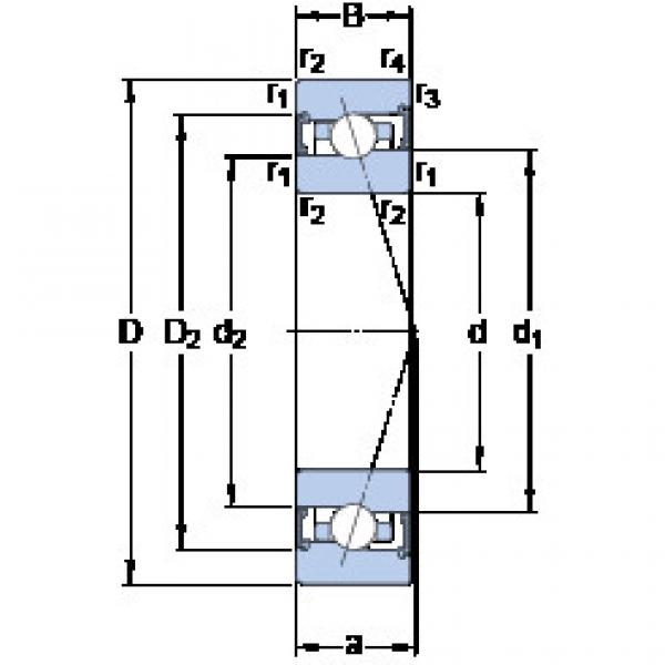 ตลับลูกปืน S71912 ACB/P4A SKF #1 image