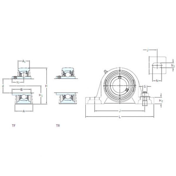 ตลับลูกปืน SYH 1.1/8 WF SKF #1 image