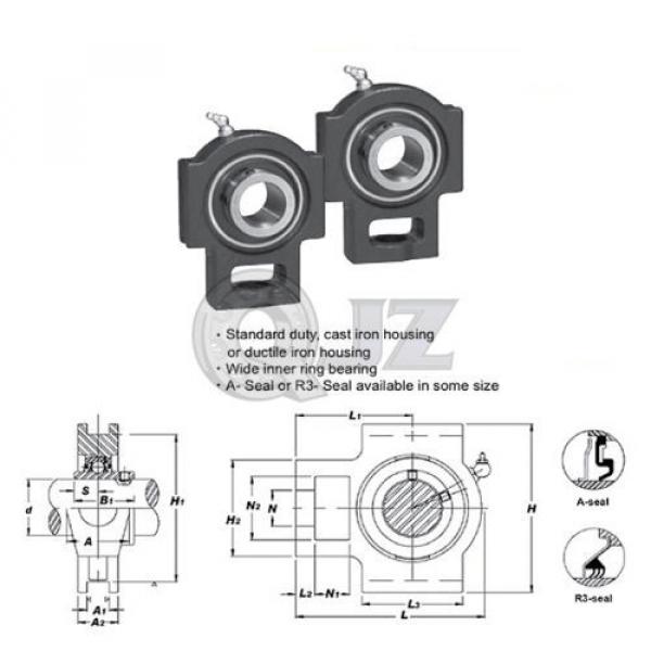 2x 25 mm Take Up Units Cast Iron UCT205 Mounted Bearing UC205 + T205 New #2 image