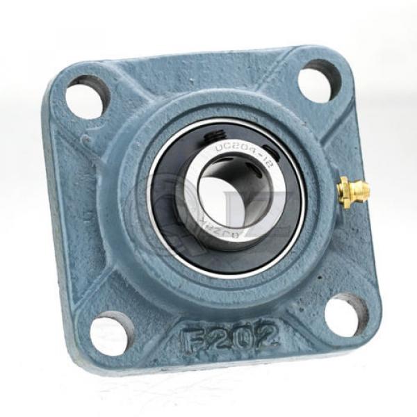 35 mm Square Flange Units Cast Iron UCF207 Mounted Bearing UC207+F207 New QTY:1 #1 image