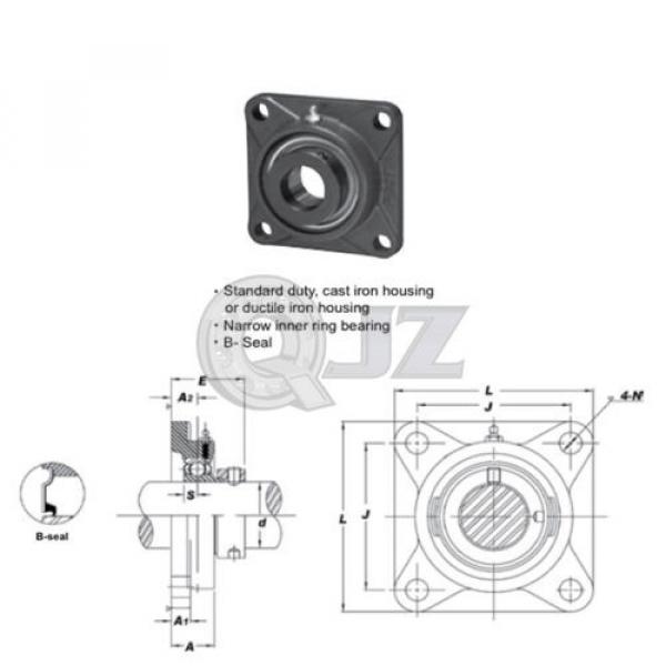 3/4 in Square Flange Units Cast Iron SAF204-12 Mounted Bearing SA204-12+F204 #2 image